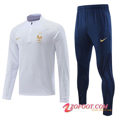 Collection Ensemble Survetement De Foot France Blanc