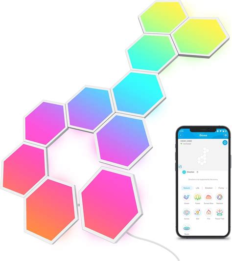 Govee Glide Hexa Light Panels Rgbic Hexagon Lights Wi Fi Wall Lights