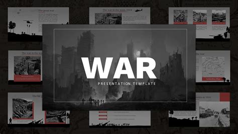 Free War Template PowerPoint Google Slides