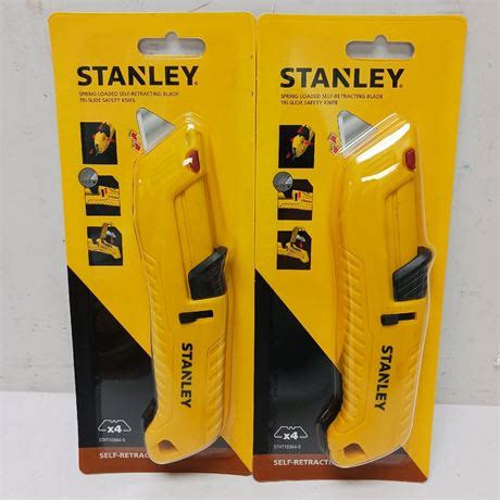 Events Viewbid Lot Of Stanley Spring Loaded Self Retracting Blade