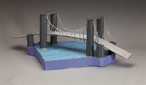 Suspension Bridge Craft | Suspension bridge, Bridge, Bridge model