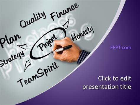 Free Project PowerPoint Template - Free PowerPoint Templates