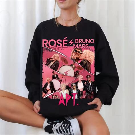 Rose Bruno Mars Apt Sweatshirt Rose Rosie Album Merch Rose Apt Single