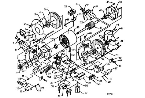 Bench Grinder Parts Diagram