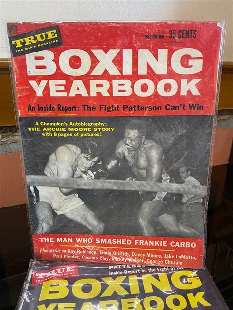 Boxing Yearbook 1962 Vintage Edition Patterson Frankie Carbo Ray Robinson Cassius Clay Muhammad