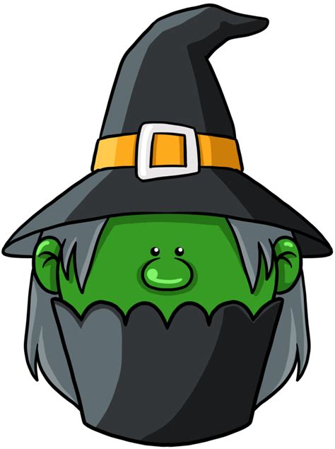 Witch Cartoon Halloween Cupcake Colorful Png