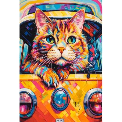 Cat Bus Travel 1000 Teile CASTORLAND Puzzle Online Kaufen