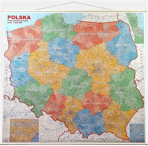 Mapa ścienna Jokart Polska Mapa Ścienna Administracyjna 1 500 000