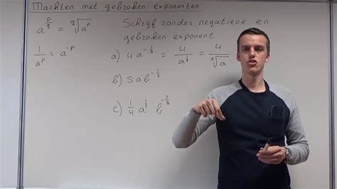 Machten Met Gebroken Exponenten HAVO Wiskunde B VWO Wiskunde A C