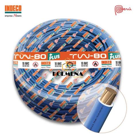 Cable Tw Plus Awg Azul Kolmena Electric