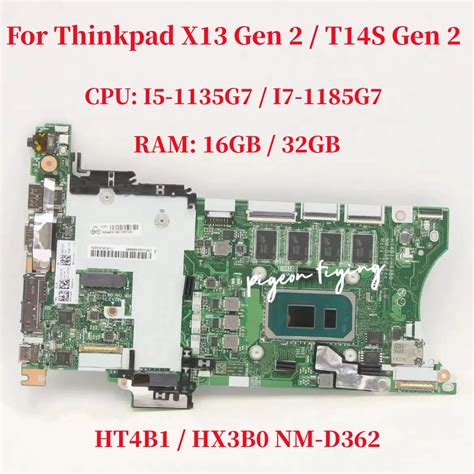 NM D362 Placa M E Do Port Til Thinkpad X13 Gen 2 T14s Gen 2 CPU