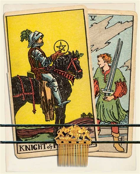 Knight Of Pentacles And Five Of Swords Combination Reading With