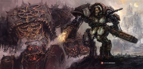 ArtStation - Titans of 40k, Big hunt of a small hunter + Small Bonus in ...