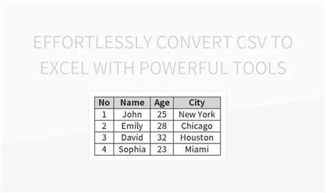 Effortlessly Convert Csv To Excel With Powerful Tools Excel Template