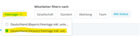 Feiertage werden im Kalender nicht angezeigt | Personio Community
