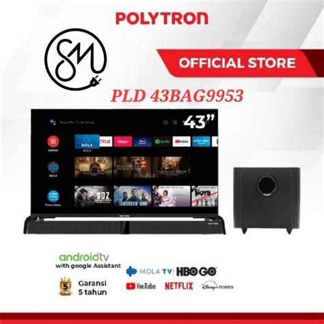 Jual LED TV Polytron PLD 43BAG5959 43BAG9953 43 Inc Android Smart