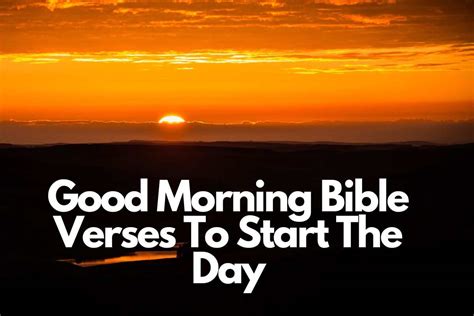 Blessed Morning Quotes Bible