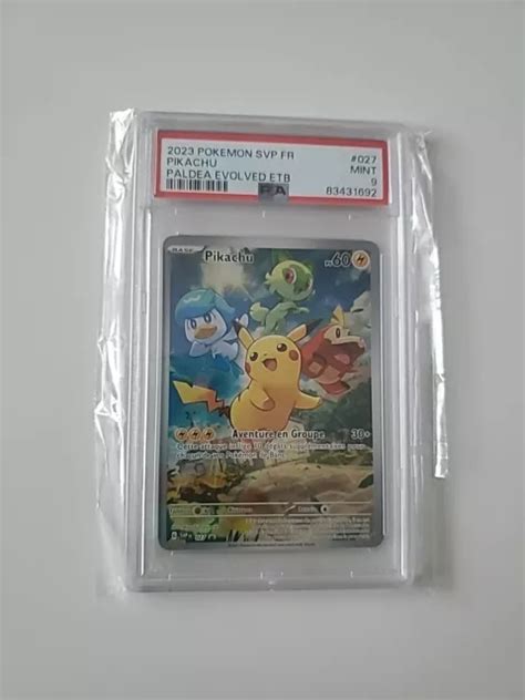 POKÉMON PIKACHU 027 Promo SVP027 Scellé EV02 Evolution à Paldéa FR Psa9