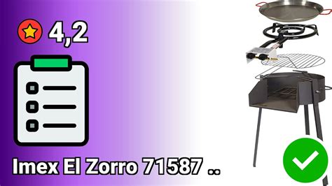 Imex El Zorro 71587 Kit barbacoa redonda Negro Características