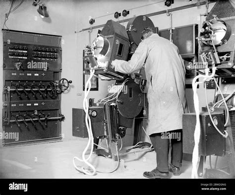 Projector at Commodore Cinema. 1933 Stock Photo - Alamy