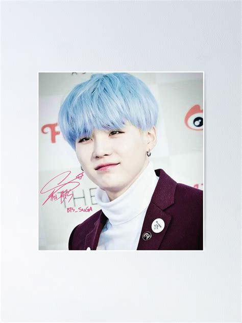 Bts Suga Min Yoon Gi Poster For Sale By Swanfordesigns Redbubble