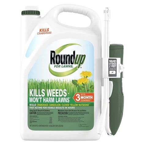 Roundup Tough Weed Killer For Northern Lawns Rtu W Wand