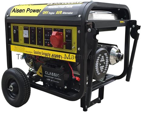 Aisen Power Kw With Wheels And Handles Gasoline Generator For Small