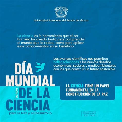 Uaeméx On Twitter El Día Mundial De La Ciencia Para La Paz Y El