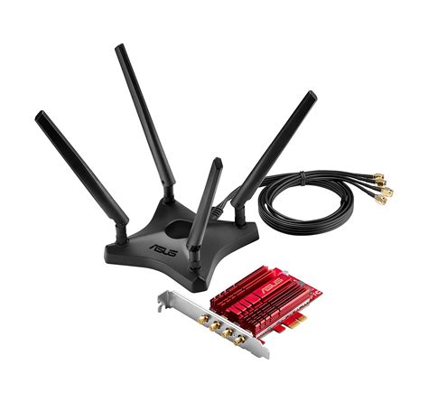 Asus Pce Ac Dual Band X Ac Wifi Pcie Adapter With Heat Sink And