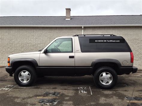 1999 Chevrolet Tahoe Lt Sport Utility 2 Door 5 7l Sport Package