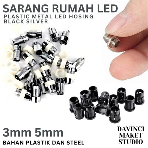 Jual Sarang Rumah LED Logam Plastik 3mm 5mm Untuk Maket Diorama LED