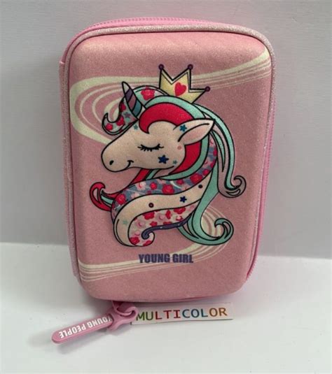 Astuccio One Time Unicorno Rosa Multicolor Colorificio Cartoleria