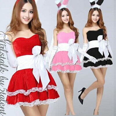 Lolita Sexy Lingerie Maid Dress Cosplay Costume Cute Bunny Rabbit Girl