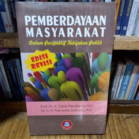 Jual Buku Pemberdayaan Masyarakat By Totok Mardikanto Shopee Indonesia