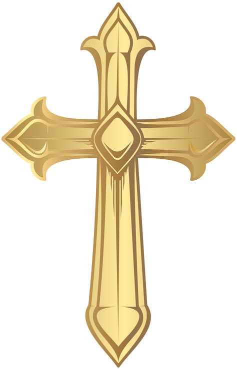 Catholic Cross Clipart Gold