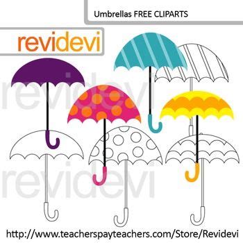 Free Clipart Umbrella Digital Clip Art Freebie By Revidevi Clip