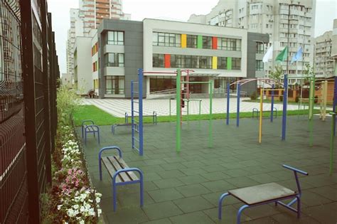 Premium Photo | Exterior of modern school building