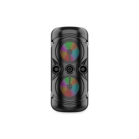 Haut Parleur Sans Fil Bluetooth Portable Lumi Re Led Zqs Double