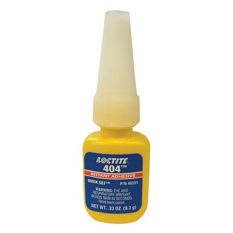 Loctite 404 442 46551 0333oz Quick Set Instant Adhesive Clear Color