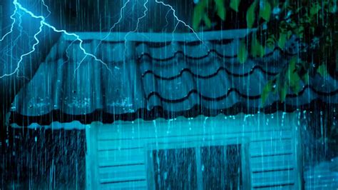 Fall Asleep In Under 5 Minutes With Heavy Rainstorm And Thunder At Night