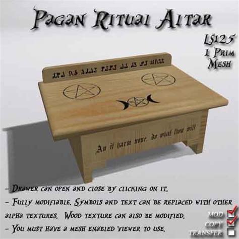 Second Life Marketplace - Pagan Ritual Altar