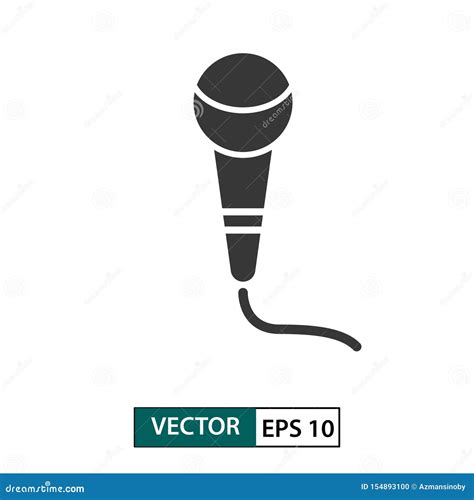 Icono Del Vector Del Micr Fono Aislado En Blanco Ilustraci N EPS 10 Del