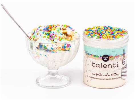 Talenti Confetti Cake Batter Gelato Talenti Jars By Dani Layered