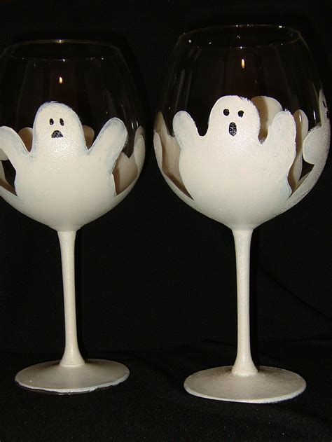 Ghost Wine Glasses Etsy