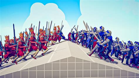 ⚔️ 50x Vs 50x Melee Units Battle ⚔️ Totally Accurate Battle Simulator