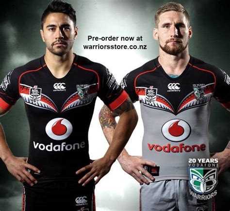 New NZ Warriors Jersey 2015- Canterbury Vodafone Warriors NRL Kits 2015 ...