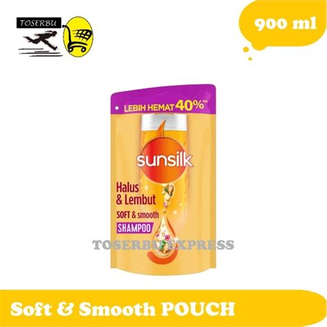 Jual Sunsilk Shampoo Soft And Smooth Refill Pouch 900ml Shopee Indonesia