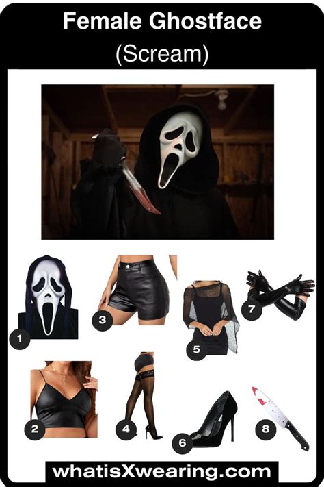 An Image Of Female Ghostface Scream Costume