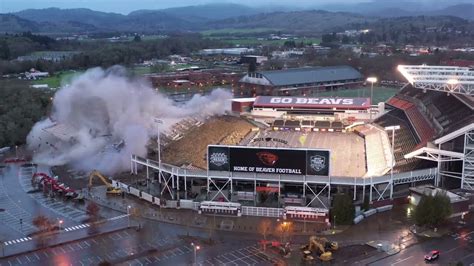 Oregon State implodes their football stadium.