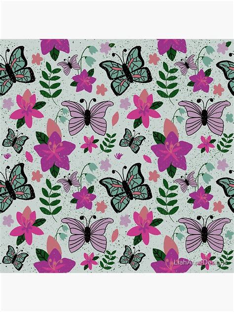 "Butterflies in the Garden" Poster for Sale by LiahAnneDesigns | Redbubble